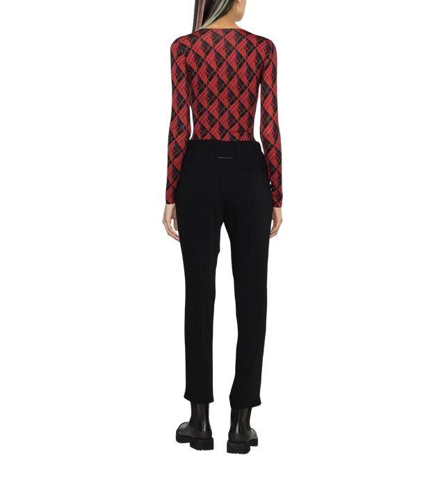 High-waisted trousers