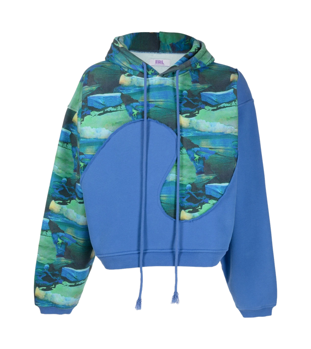 Hoodie mit abstraktem Print