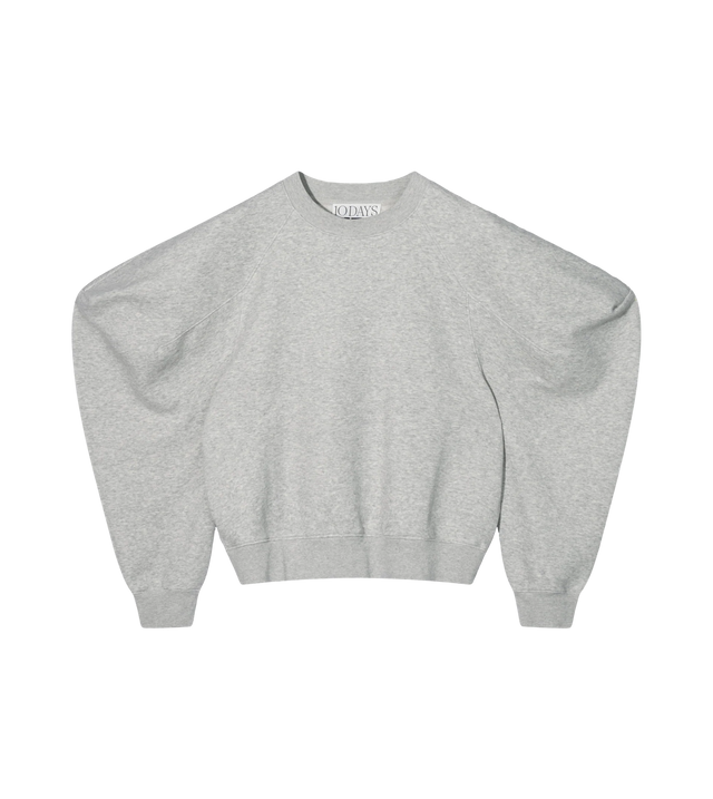 Pullover mit Puffärmeln aus Baumwoll-Neopren