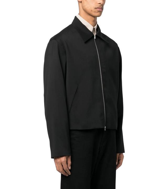 Bomber jacket with classic collar