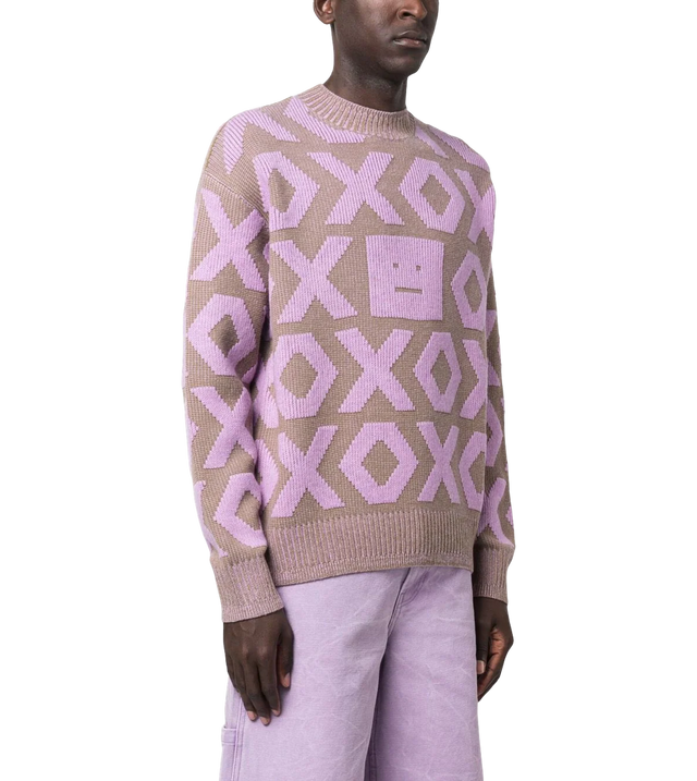 Pullover mit Face-Logo