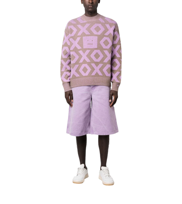 Pullover mit Face-Logo