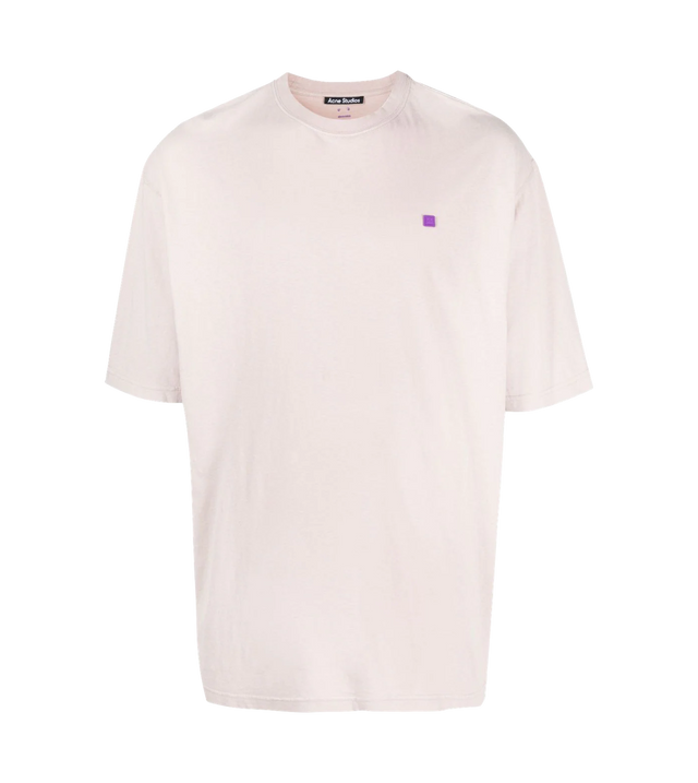 Lockeres, verblasstes T-Shirt mit Logo