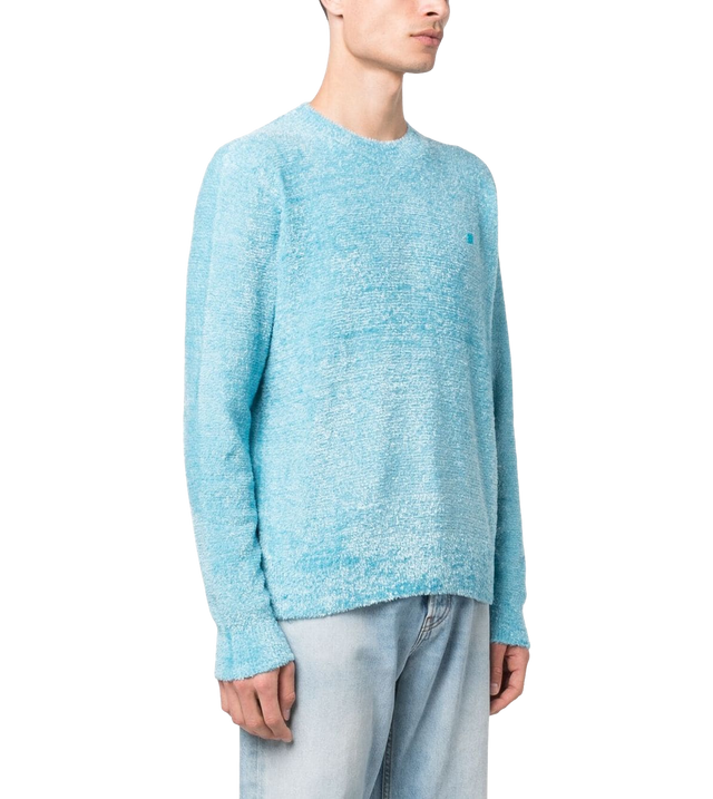Strukturierter Pullover mit Logo