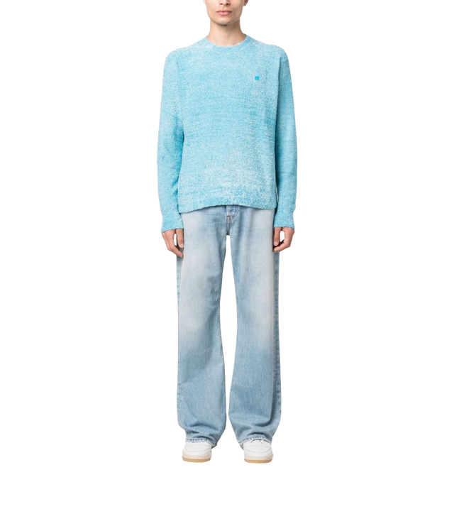 Strukturierter Pullover mit Logo