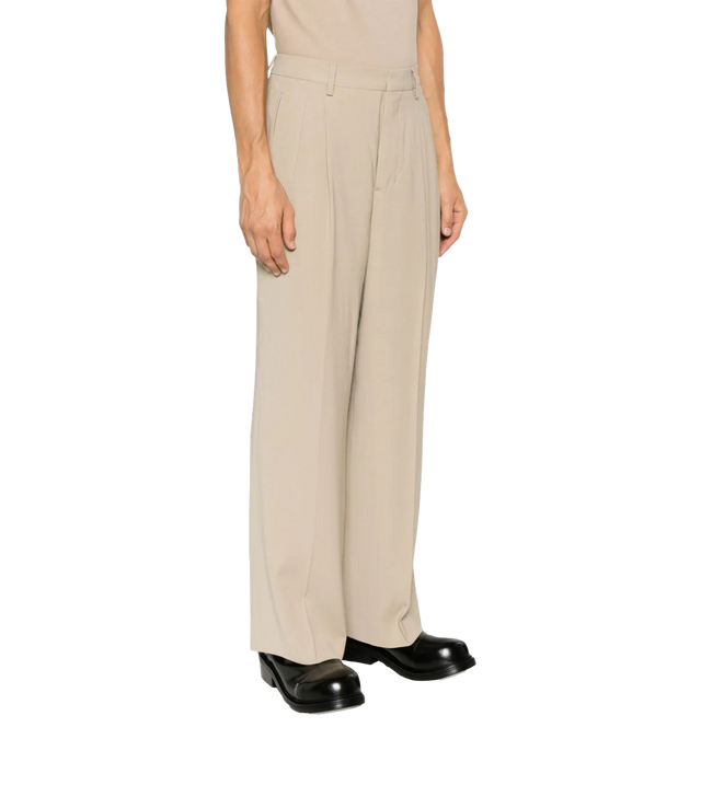 Bundfaltenhose mit geradem Schnitt