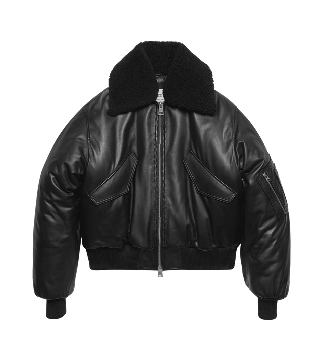 Bomberjacke aus Leder