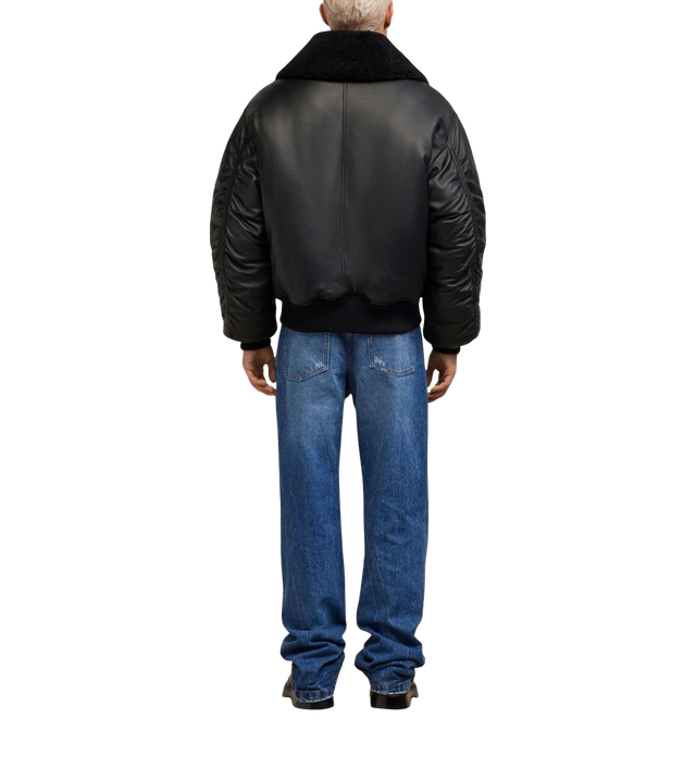 Bomberjacke aus Leder