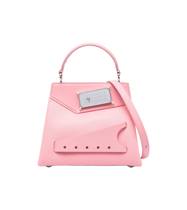 Kleine Handtasche mit Ziernähten