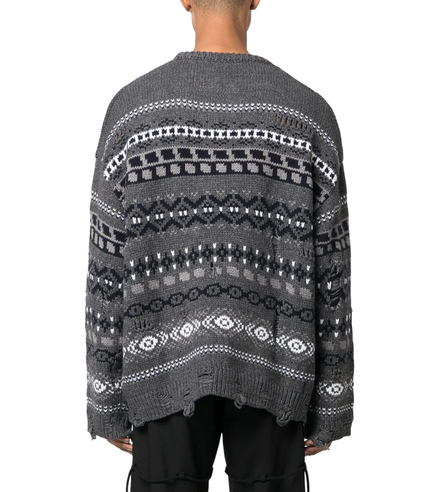Strickpullover mit Distressed-Details