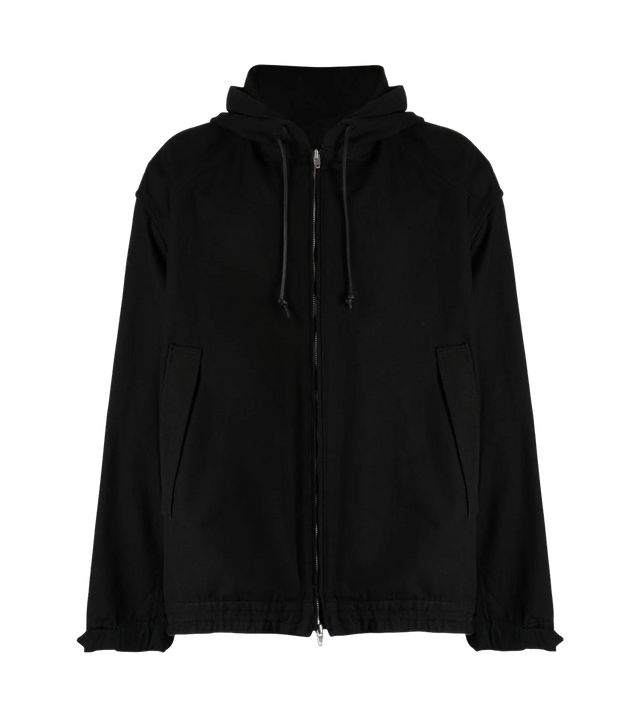 Lockere Jacke mit Kapuze