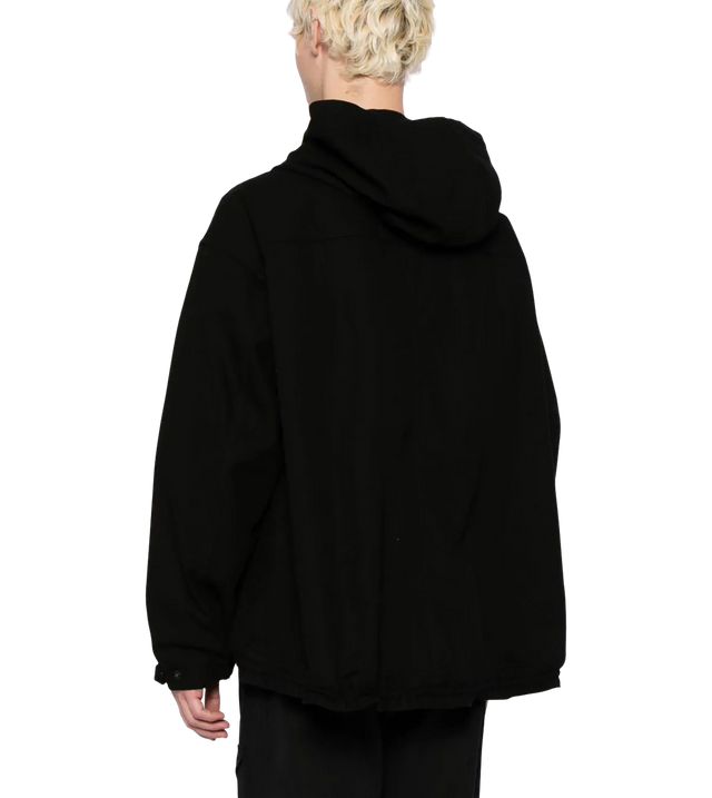 Lockere Jacke mit Kapuze