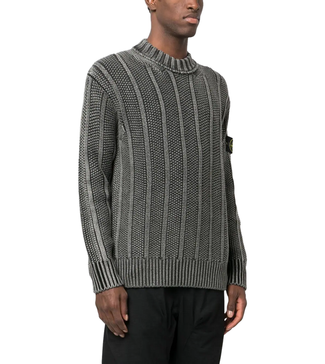 Strickpullover mit Patch