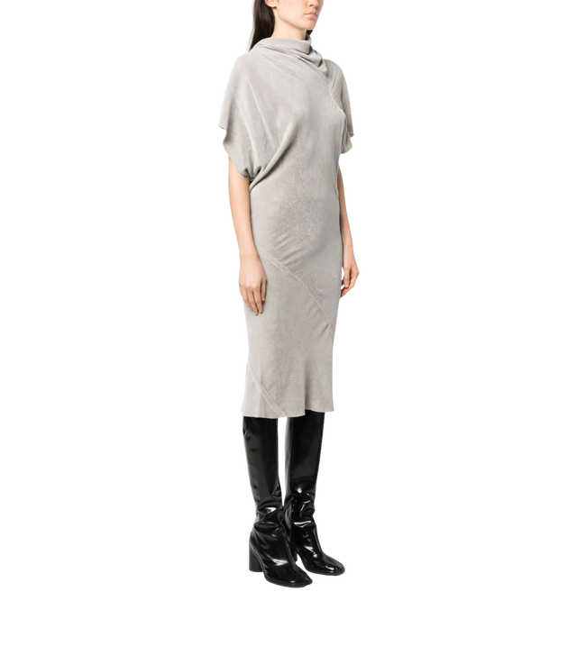 Asymmetric midi dress