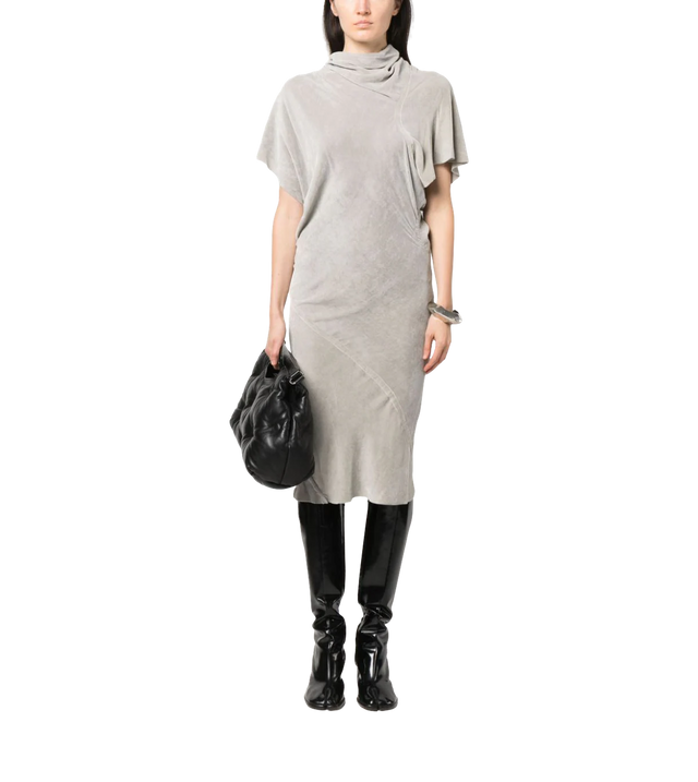 Asymmetric midi dress