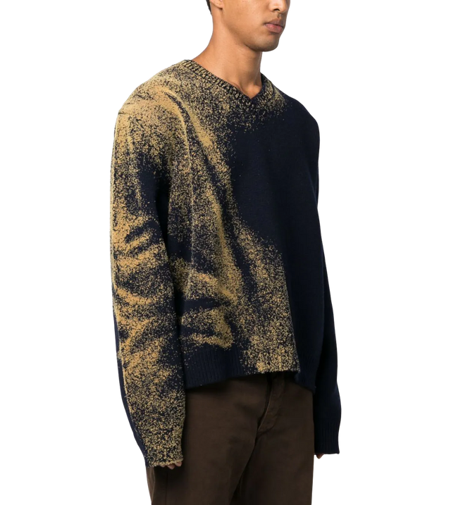 Strickpullover mit V-Ausschnitt