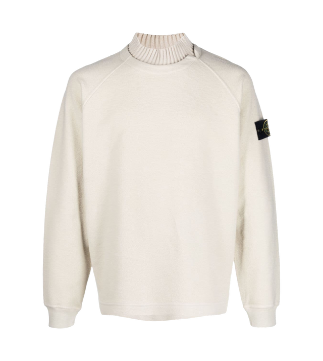 Pullover mit Stehkragen und Patch