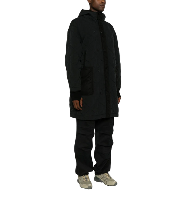 Lange Jacke mit Patch
