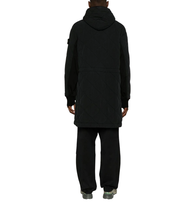 Lange Jacke mit Patch