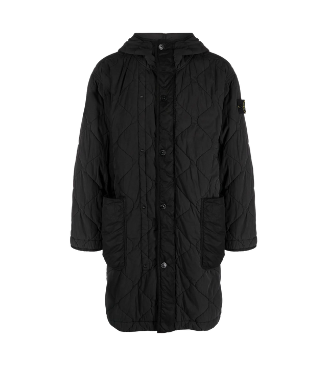Lange Jacke mit Patch