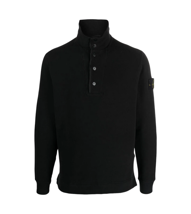 Pullover mit Stehkragen und Patch