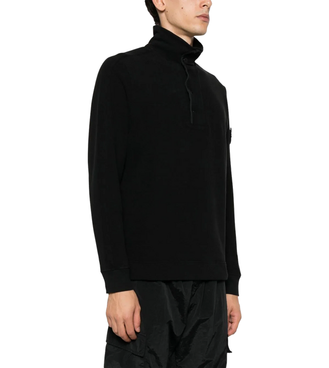 Pullover mit Stehkragen und Patch