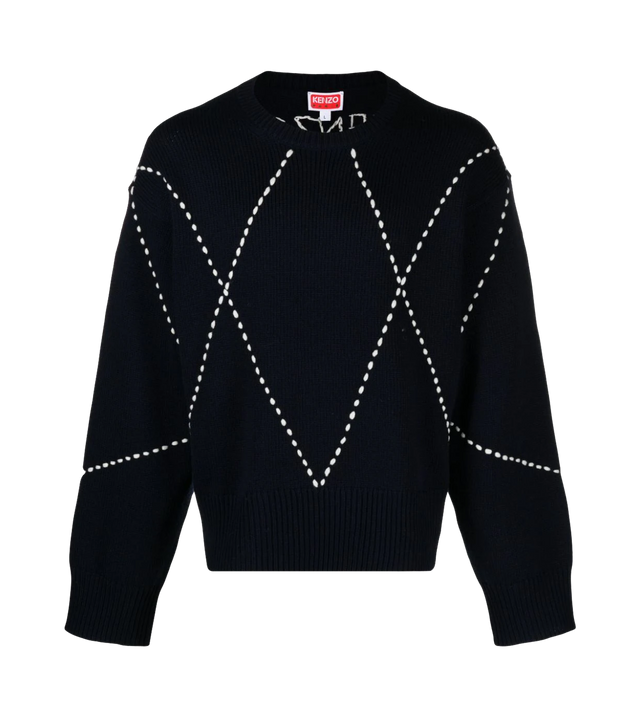 Pullover mit Kontrastnähten