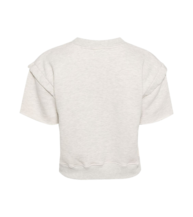 Meliertes Cropped T-Shirt