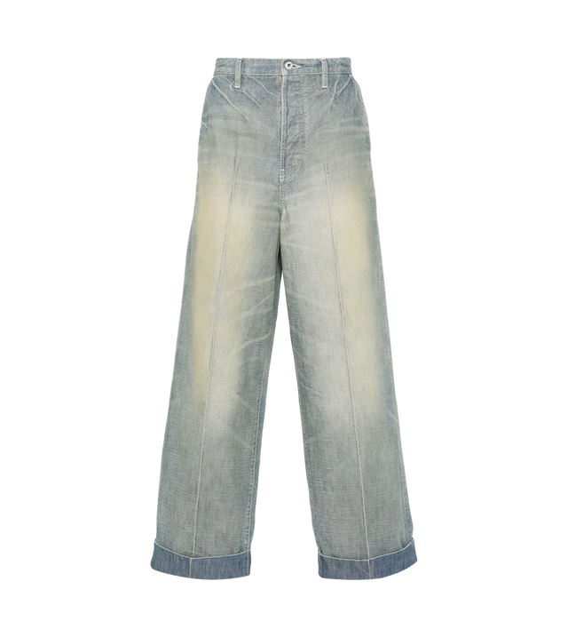 Halbhohe Tapered-Jeans