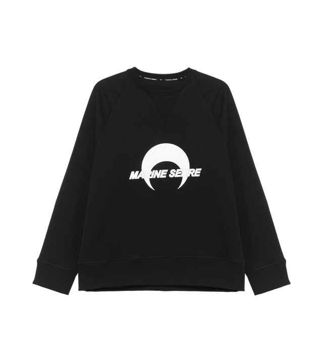 Fleece sweatshirt with logo print