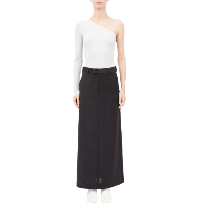 Midi skirt with button closure
