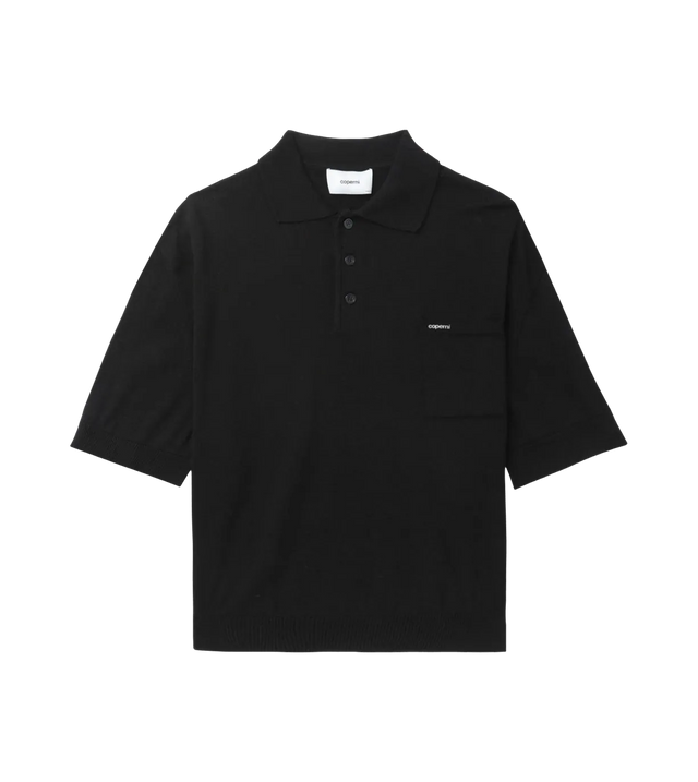 Knitted polo shirt