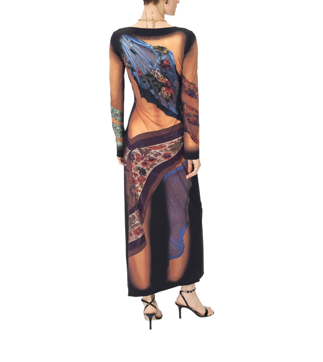Draped Statue Maxikleid aus Jersey