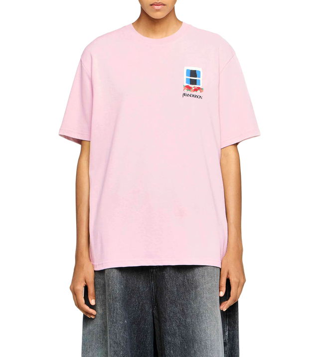 T-shirt with window embroidery