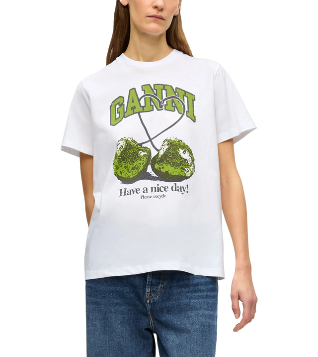 T-Shirt mit Cherry-Print