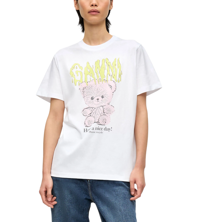 T-Shirt mit Teddy-Print