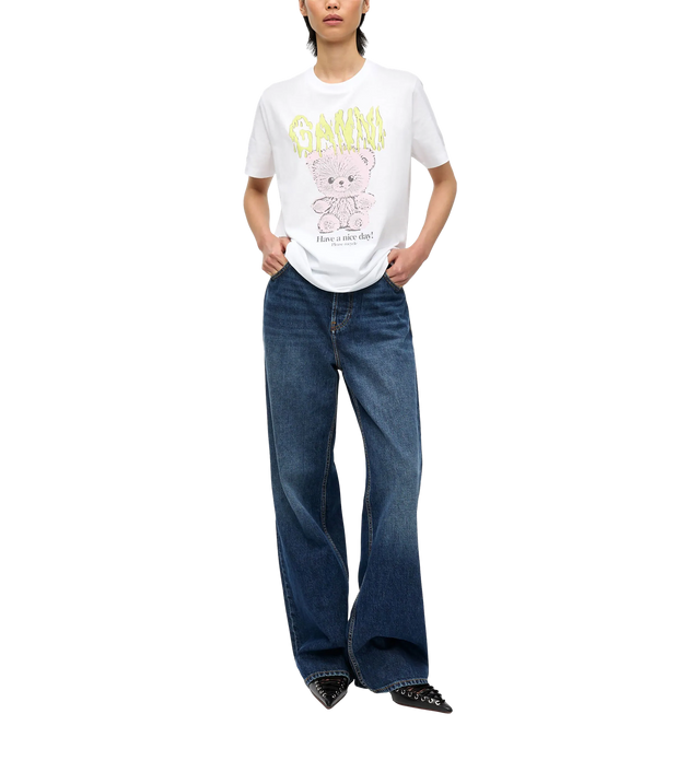 T-Shirt mit Teddy-Print