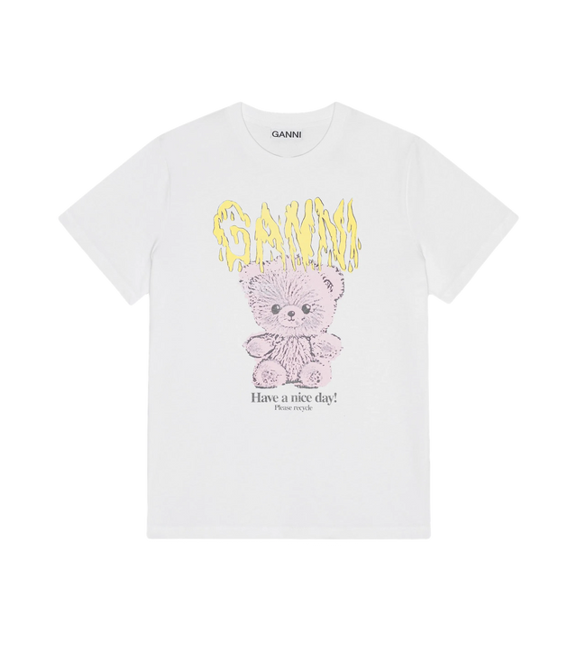 T-Shirt mit Teddy-Print