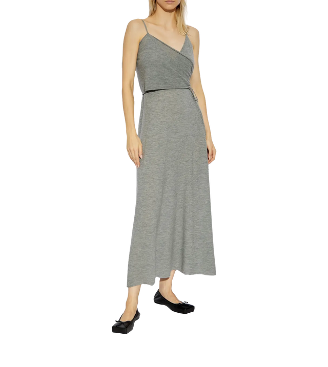 Wrap cashmere dress