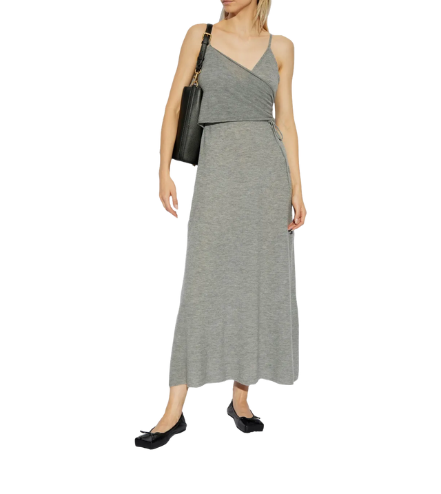 Wrap cashmere dress