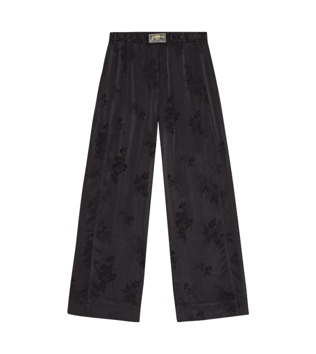 Hose mit Blumenjacquard