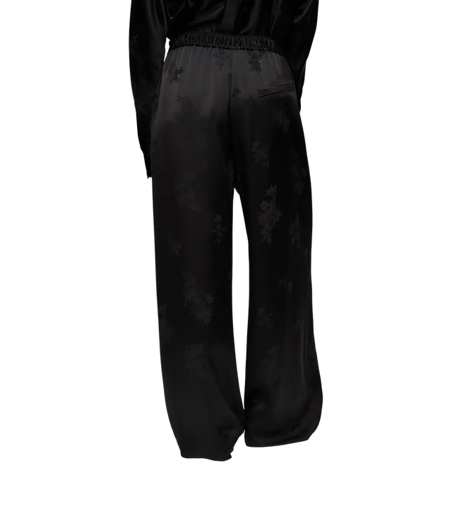 Hose mit Blumenjacquard