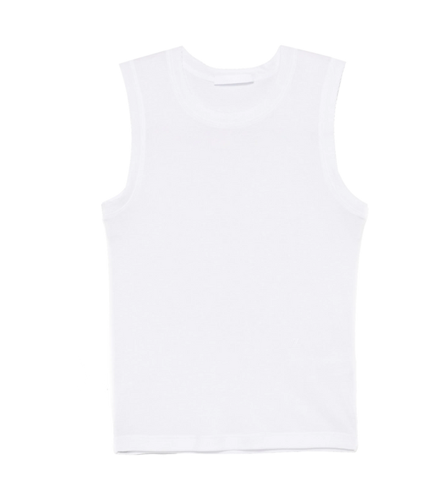 Tank top with logo embroidery