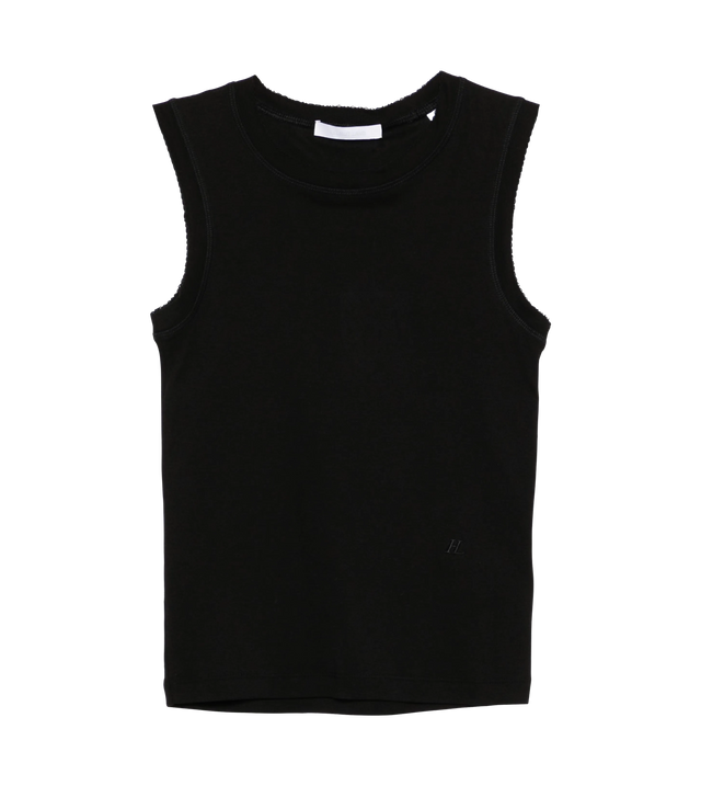 Tank top with logo embroidery