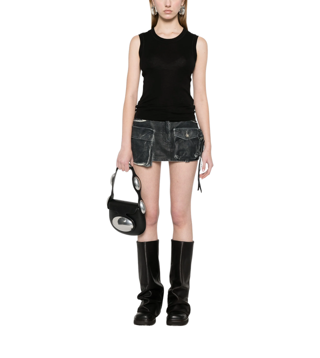 Tank top with logo embroidery