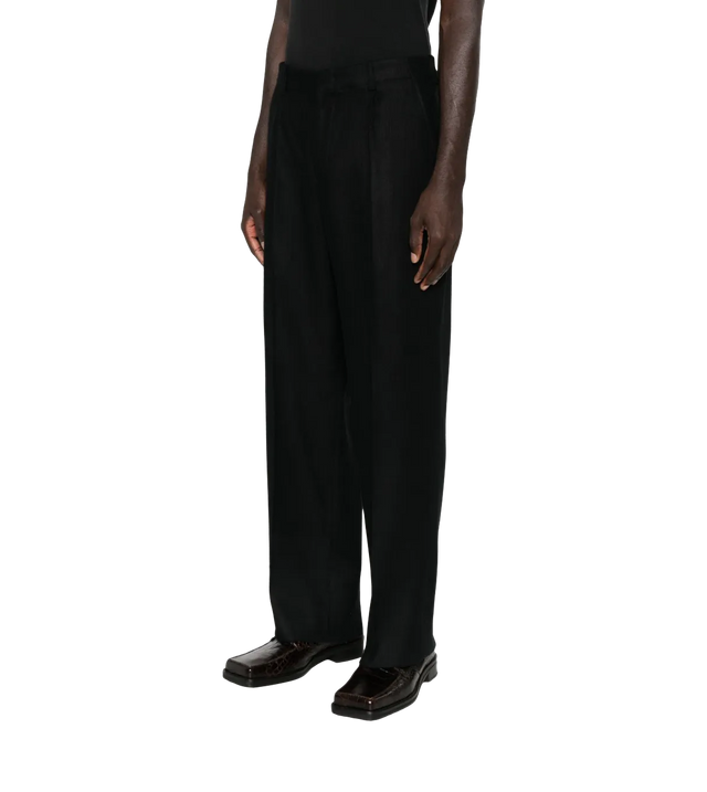 Bundfaltenhose mit geradem Bein