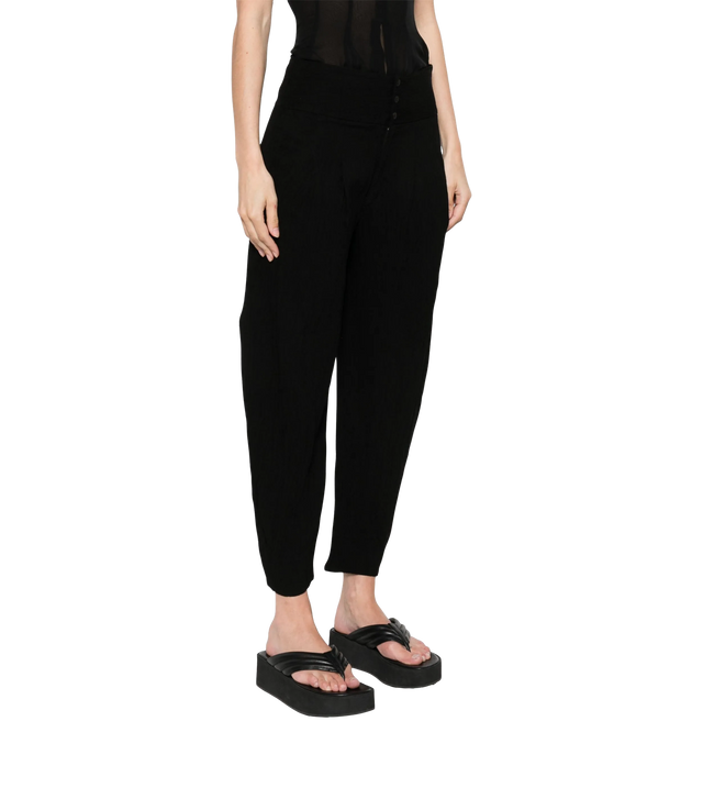 High-Waist-Hose mit Prägung