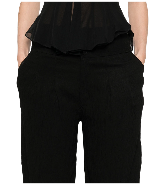 High-Waist-Hose mit Prägung