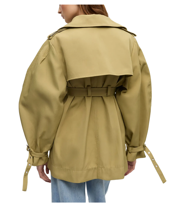 Trenchcoat mit Ballonärmeln