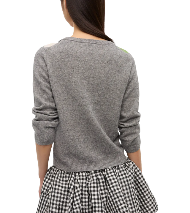 Cardigan mit Argyle-Muster